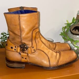 Mark Nason Bitterend Rock Lives Italian Leather Mens Boots Size 10 With Box